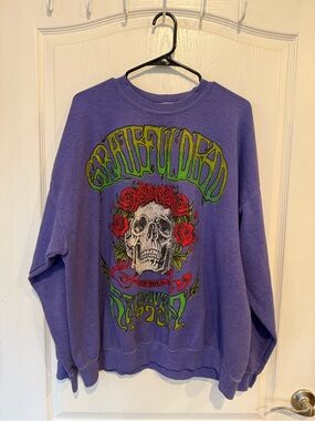Urban Outfitters purple Grateful Dead Skull sweatshirt oversized small / medium